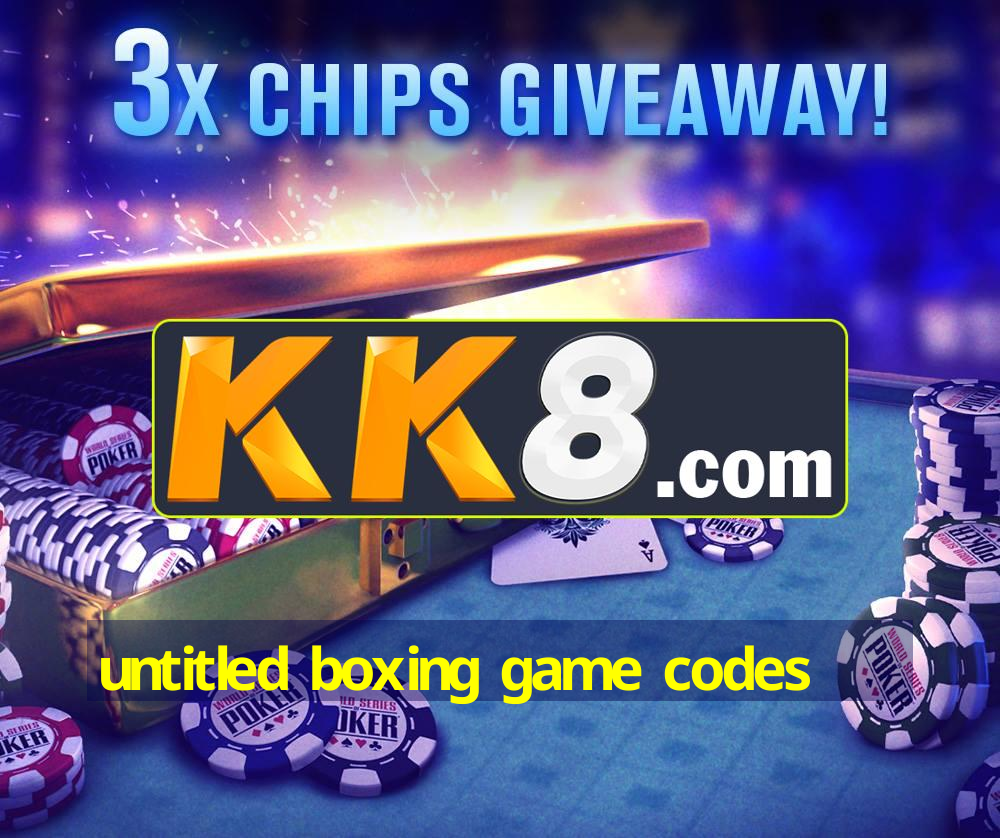 untitled boxing game codes